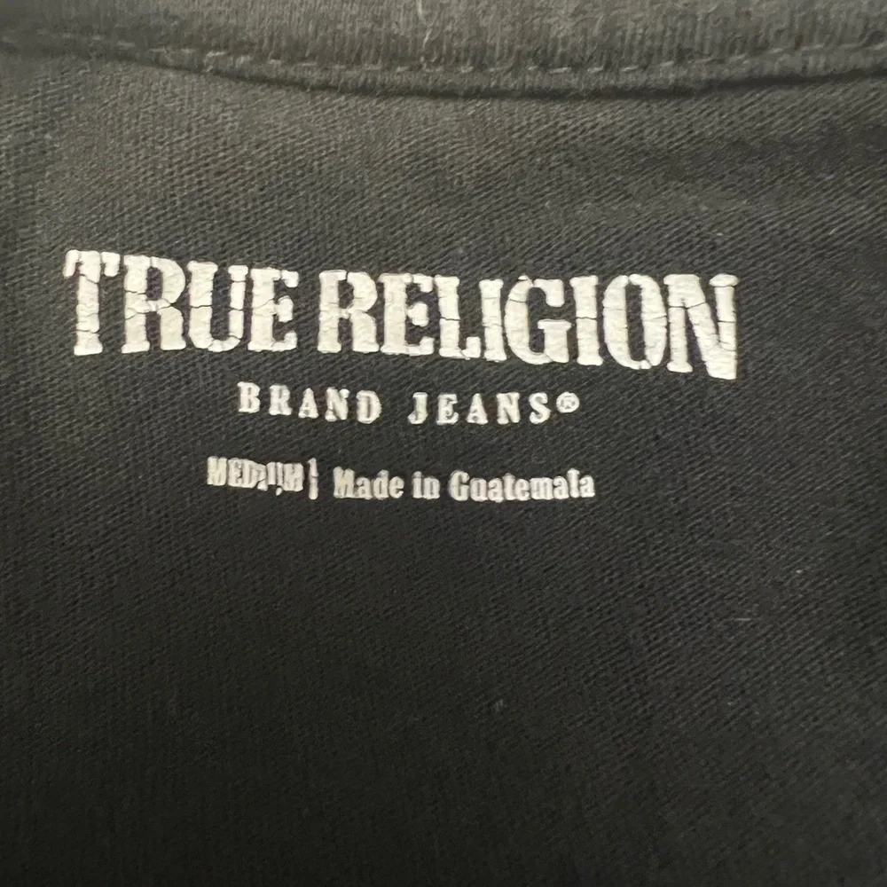 True Religion Short sleeve MATTE FOIL BUDDHA TEE - black - size M